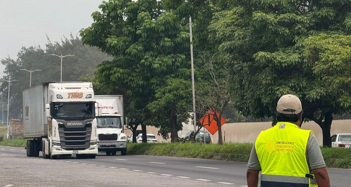 SICT informa que se restringirá circulación del Km 13.5 a la MEX 140 por obras del Distribuidor Vial de Acceso al Puerto de Veracruz