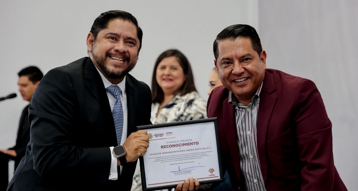 Reconocen excelencia jurídica laboral a Junta Local y colegios de abogados