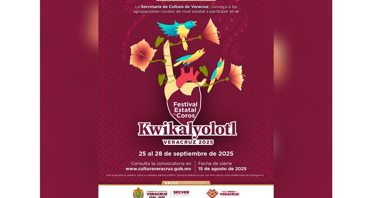 Convoca SECVER a coros y orquestas para participar en la convocatoria Kwikalyolotl