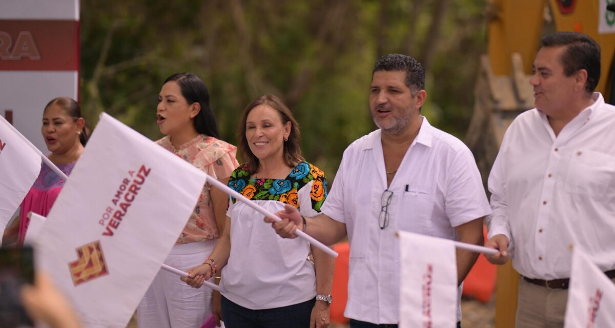 Rocío Nahle da banderazo a pavimentación del tramo Platón Sánchez–Huejutla de Reyes
