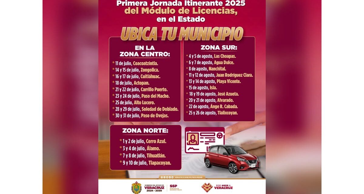 Arranca SSP Jornada Itinerante del Módulo de Licencias de Conducir