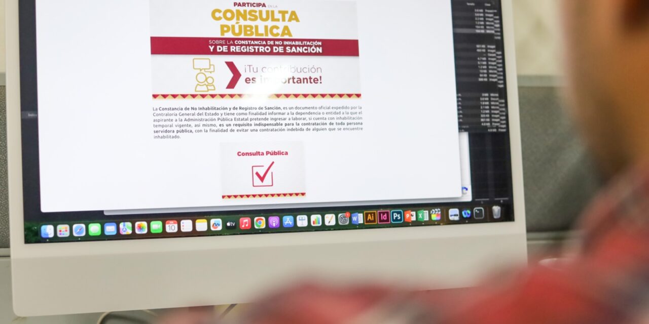 Contraloría invita a participar en consulta sobre servicios de No Inhabilitación