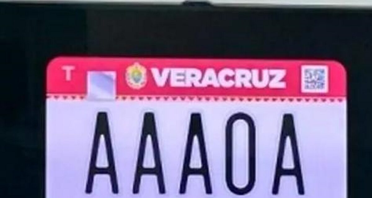 Nuevas placas para Veracruz en 2026, tendrán un chip de seguridad