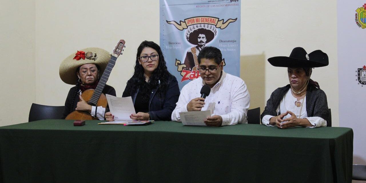 Lleva SECVER teatro comunitario a 10 municipios con la gira ¡Por mi general Zapata!