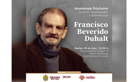 SECVER despide con homenaje a Paco Beverido, figura clave de las artes escénicas