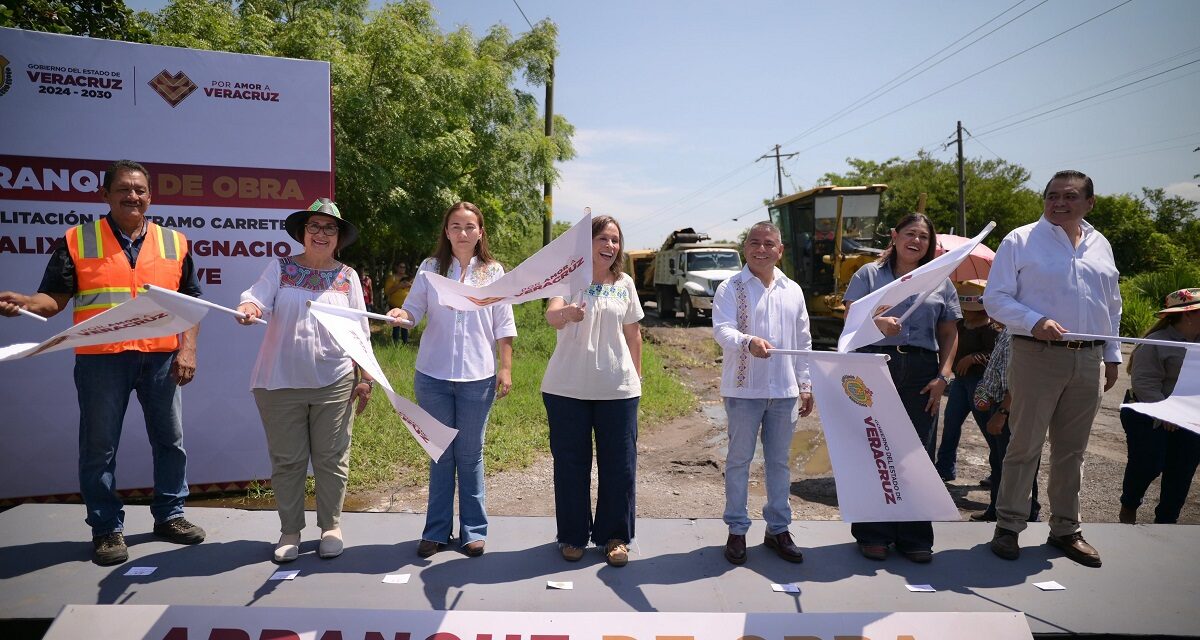 Intensa rehabilitación carretera en Veracruz, invierte Nahle mil 400 mdp