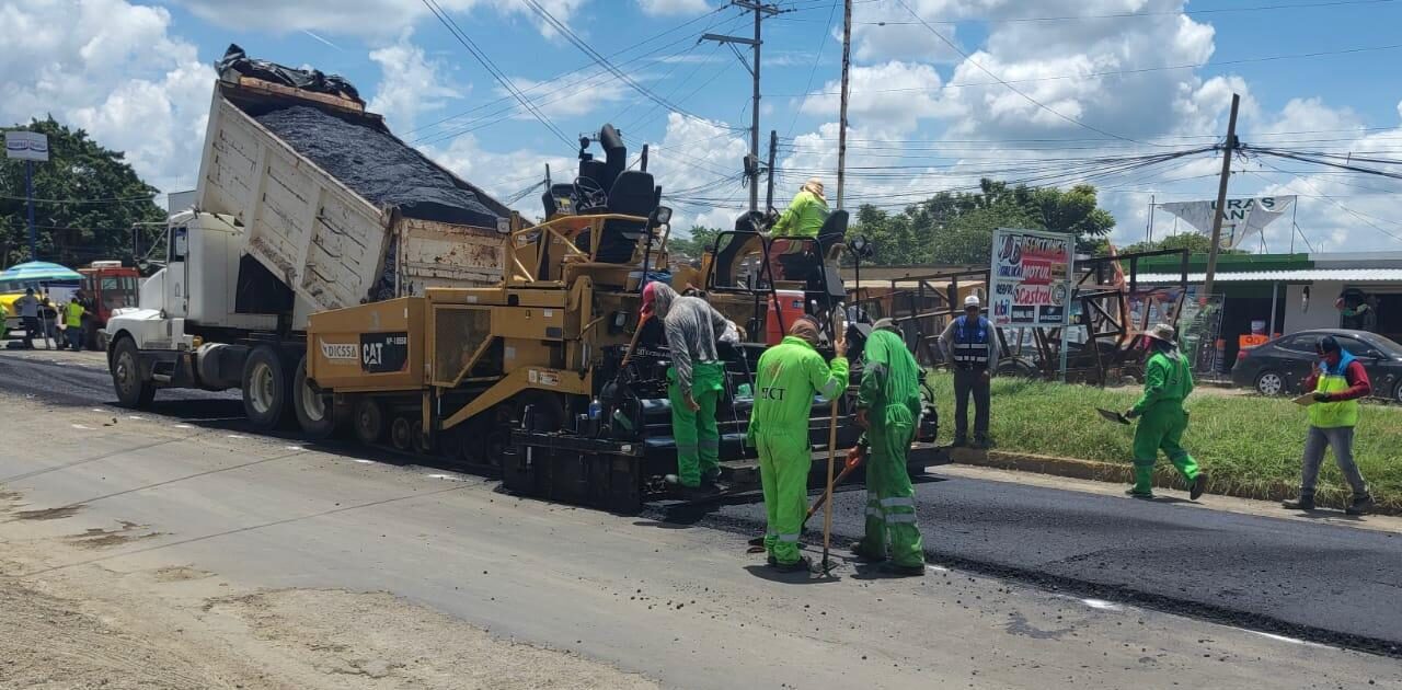 Inicia asfaltado en tramo de la carretera Alvarado-Tuxtepec: SICT