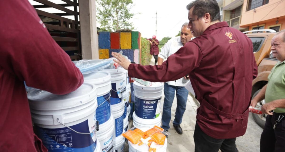 Veracruz dignifica 44 escuelas con pintura y mobiliario para el ciclo escolar 2025-2026