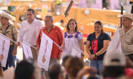 Rocío Nahle le cumple al Totonacapan, arranca rehabilitación de 60 km