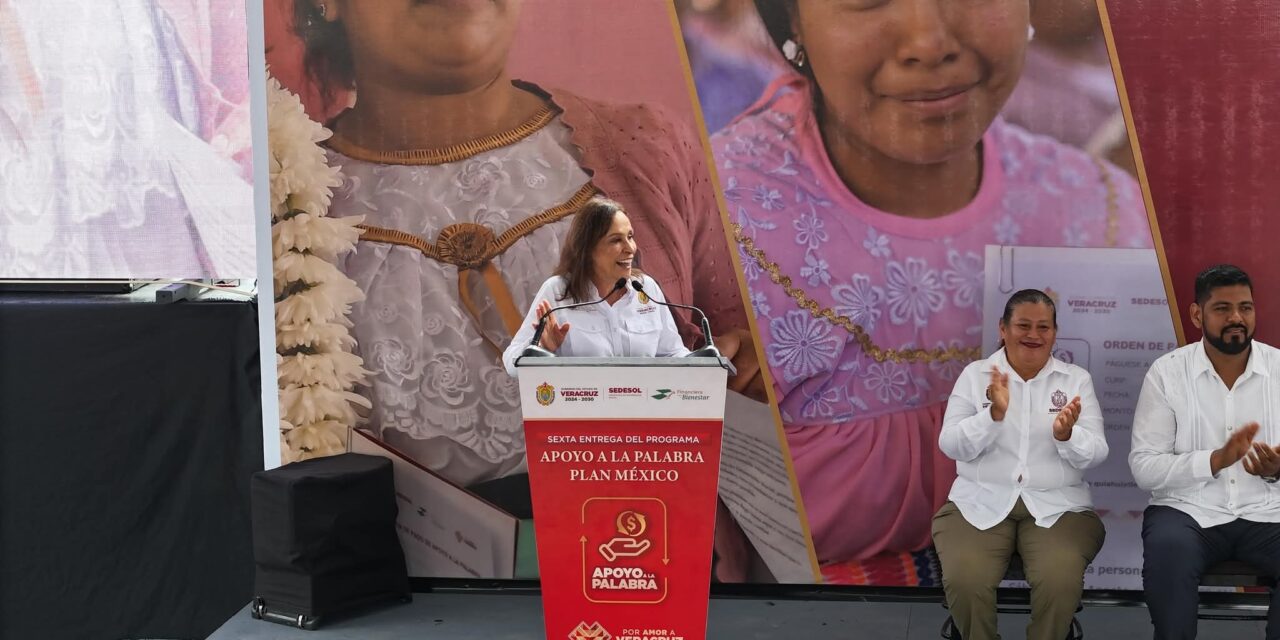 Veracruz supera las 8 mil entregas del programa Apoyo a la Palabra: Rocío Nahle