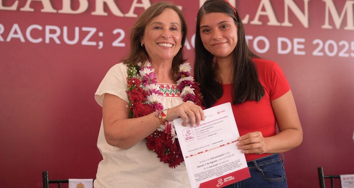 Con Apoyo a la Palabra, Rocío Nahle impulsa la independencia económica de familias veracruzanas