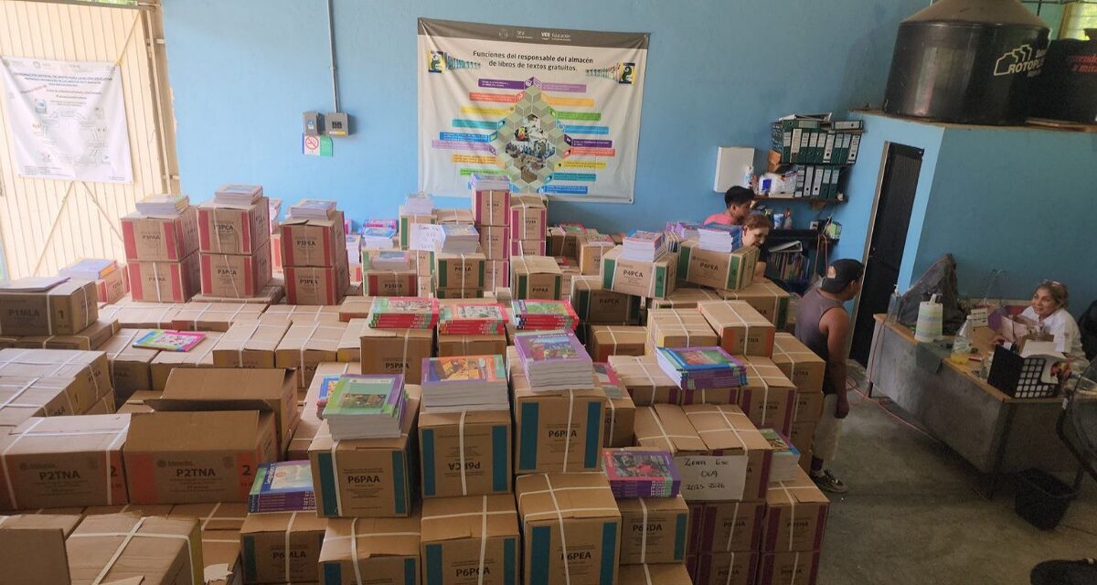 Todo listo para el nuevo ciclo escolar: SEV asegura distribución de libros