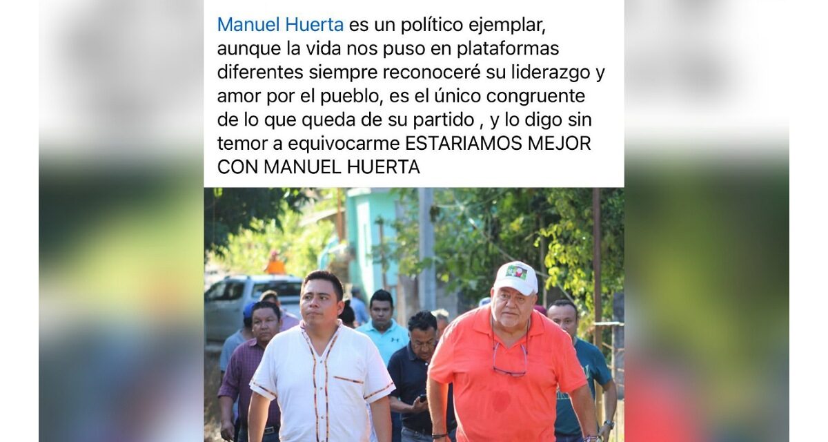 Lo digo fuerte y claro, Manuel Huerta está trabajando en contra del movimiento de transformación: Esteban Ramírez Zepeta