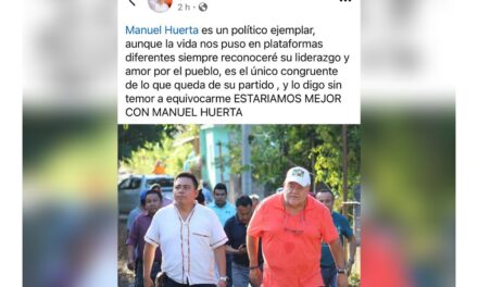 Lo digo fuerte y claro, Manuel Huerta está trabajando en contra del movimiento de transformación: Esteban Ramírez Zepeta