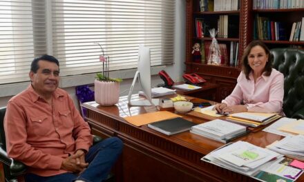 Revisan agenda legislativa de Veracruz, se reúnen gobernadora y presidente de JUCOPO