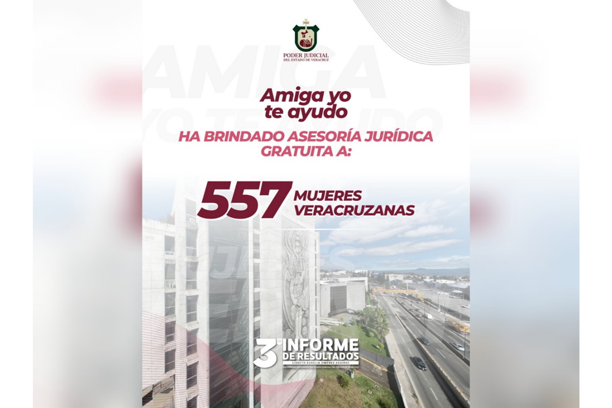 Poder Judicial de Veracruz amplía cobertura del programa “Amiga yo te ayudo”