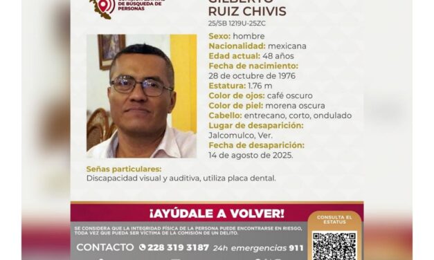 Fiscalía investiga caso de desaparición de ex alcalde de Jalcomulco