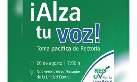 Anuncian toma pacífica’ de Rectoría de la UV, contra ‘prórroga’ del rector