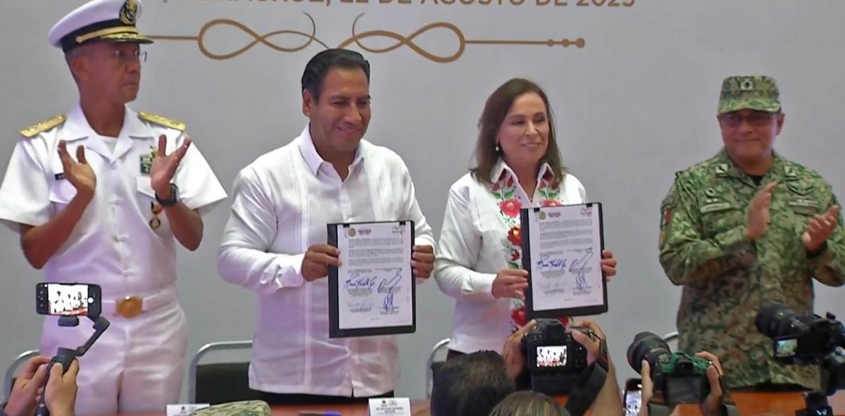 Veracruz y Chiapas firman convenio para reforzar seguridad en ambas entidades