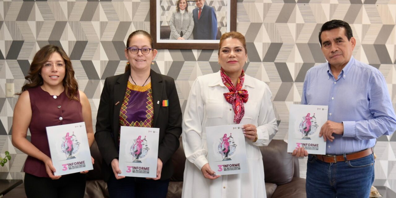 Entrega la Magistrada Presidenta Lisbeth Aurelia Jiménez Aguirre su Tercer Informe de Actividades al Congreso del Estado