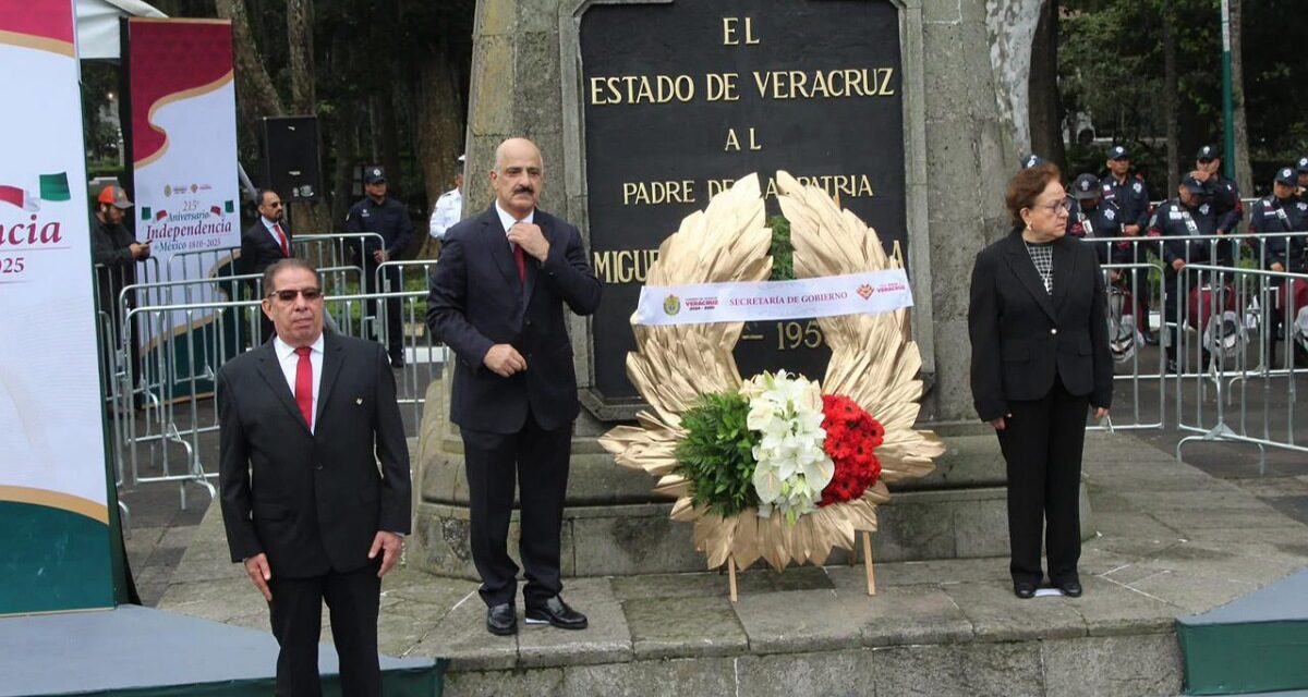 Ricardo Ahued resalta legado histórico en Guardia de Honor por el 215 aniversario de la Independencia de México