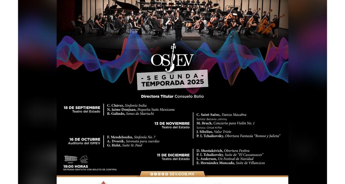 Música clásica y talento joven en la Segunda Temporada 2025 de la OSJEV