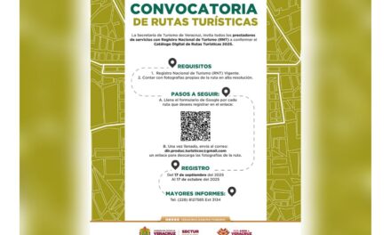 Convoca SECTUR a registrarse en Catálogo Digital de Rutas Turísticas