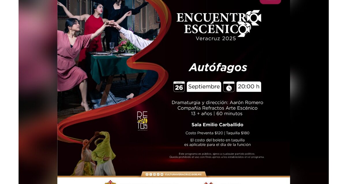 Asiste a la puesta escénica Autófagos en el Teatro del Estado