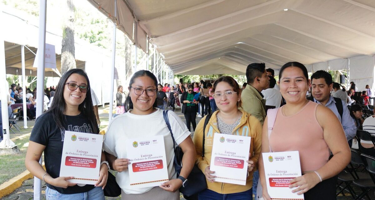 Entrega SEV más de 5 mil órdenes de presentación a docentes