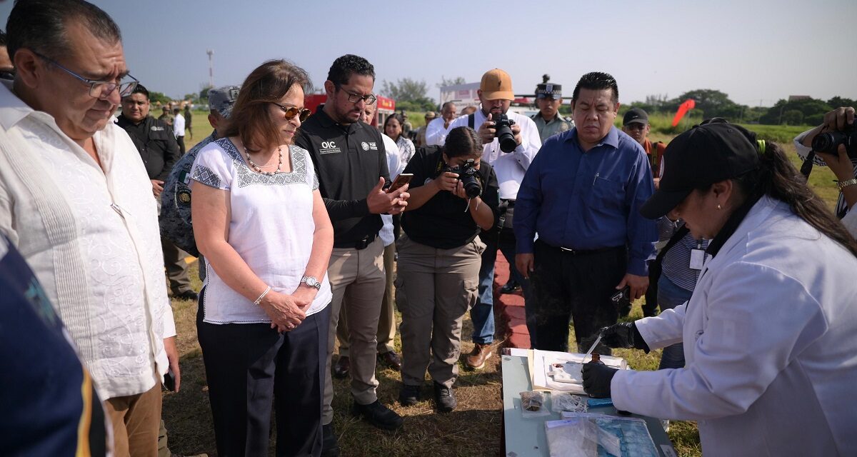 Participa Gobernadora en acto de incineración de enervantes