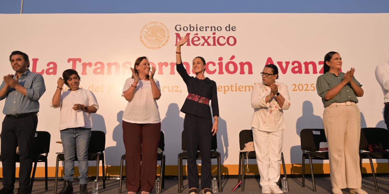 Veracruz recibe a la mujer con mayor liderazgo mundial: Rocío Nahle