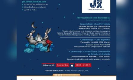 Invita SECVER a la proyección de Cine Documental en el Jardín de las Esculturas