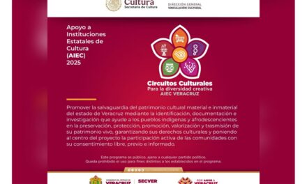 Impulsa SECVER Circuitos culturales para la diversidad creativa