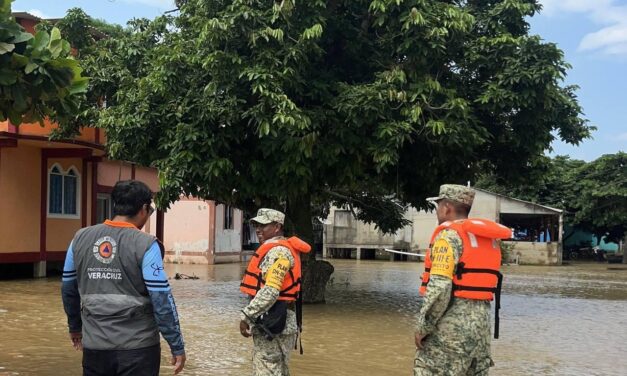Gobierno del Estado despliega respuesta por inundaciones en el sur de Veracruz