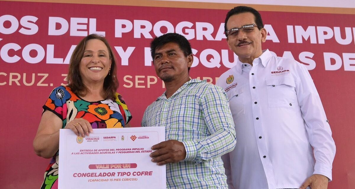 La 4T regresa los recursos al pueblo; Rocío Nahle entrega apoyos al sector pesquero