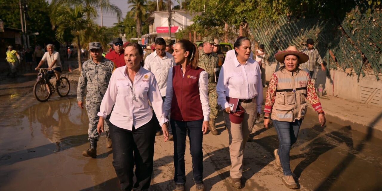 Rocío Nahle y Claudia Sheinbaum coordinan&nbsp;auxilio y ayuda humanitaria&nbsp;en Poza Rica, Álamo y Tempoal