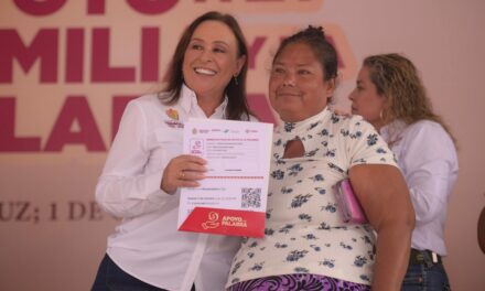 Con Apoyo a la Palabra y a la Familia, Veracruz da continuidad a la Cuarta Transformación: Rocío Nahle