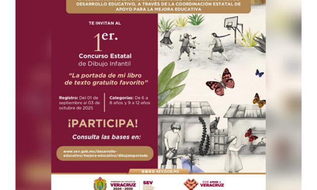 Invita SEV a niñez de 6 a 12 años al Concurso Estatal de Dibujo Infantil