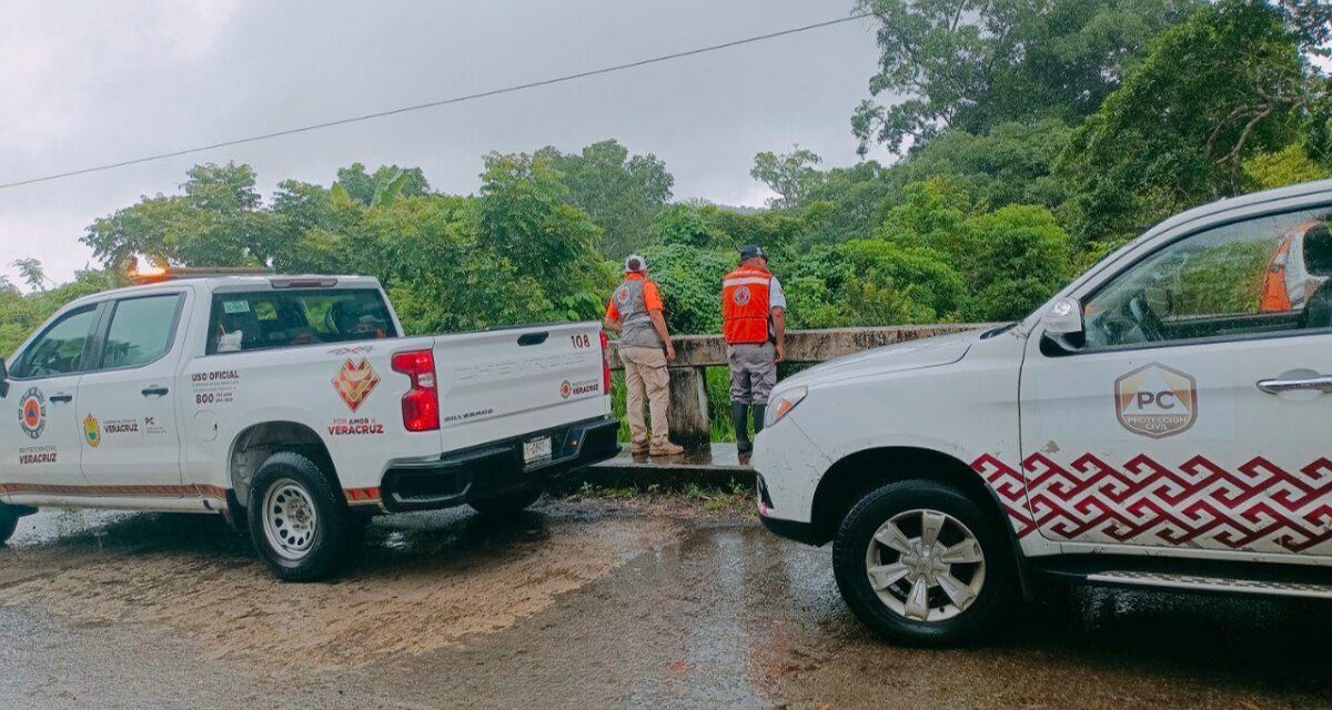 Casas dañadas, desbordamientos, caminos anegados y 180 personas en albergues dejan lluvias en norte de Veracruz