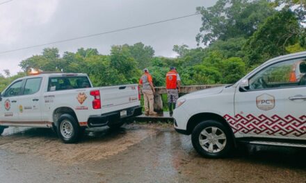 Casas dañadas, desbordamientos, caminos anegados y 180 personas en albergues dejan lluvias en norte de Veracruz
