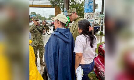 Nahle se traslada a zona afectada para atender a población afectada por lluvias