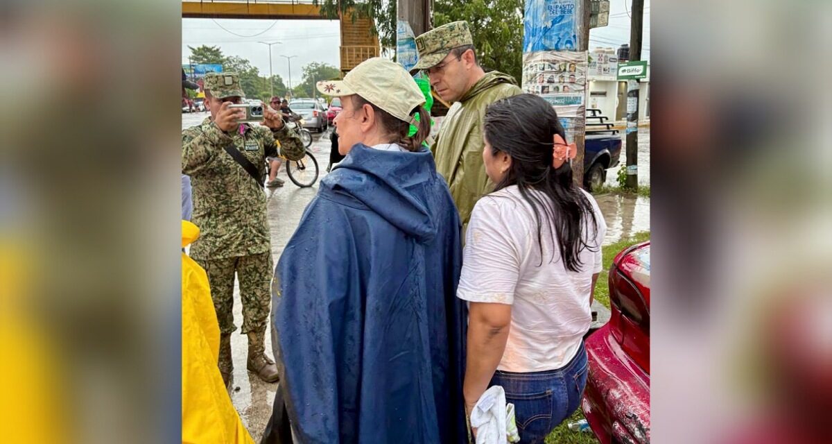 Estamos coordinados atendiendo a nuestra gente: Gobernadora supervisa afectaciones por lluvias