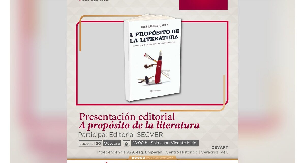 La SECVER invita a disfrutar de las presentaciones de octubre de El Sabor de la Lectura