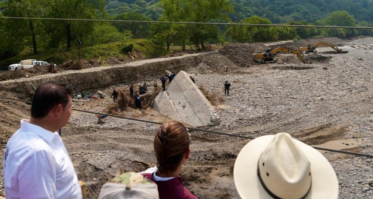 Reubicarían a población que habita en márgenes del Cazones, federación estudia construcción de muro