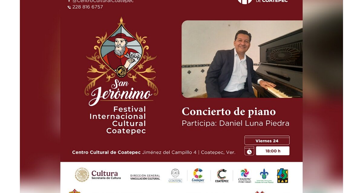 La SECVER invita a Concierto de Piano y Marimba en Coatepec