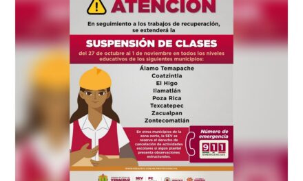 Se extiende suspensión de clases en ocho municipios de la zona norte