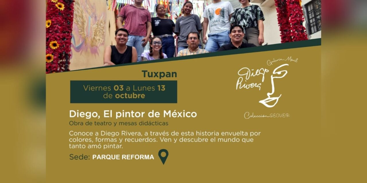 Mañana viernes 3 de octubre gran inauguración de la Galería Abierta Diego Rivera, en el Parque Reforma