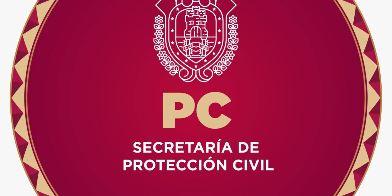 Protección Civil mantiene vigilancia por lluvias intensas; suspensión de clases preventiva por un día