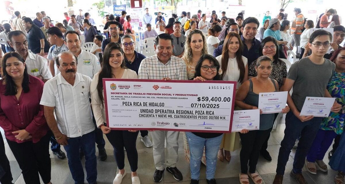 Impulsa STPSP empleo digno e incluyente en Poza Rica