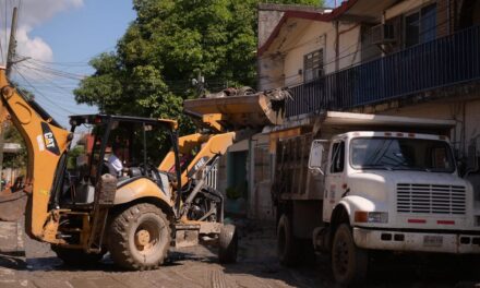 Nos animan y hacen sentir que no estamos solos: vecinos de Álamo destacan labores de limpieza